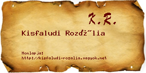 Kisfaludi Rozália névjegykártya